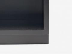  Henredon Furniture Henredon Mid Century Modern Black Lacquer Brass Campaign Nightstands 1960s - 4135884