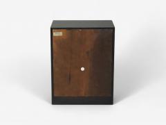 Henredon Furniture Henredon Mid Century Modern Black Lacquer Brass Campaign Nightstands 1960s - 4135885