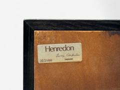  Henredon Furniture Henredon Mid Century Modern Black Lacquer Brass Campaign Nightstands 1960s - 4135886
