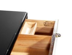  Henredon Furniture Pair of Walnut Chest of Drawers by Henredon in High Gloss Finish - 4478462