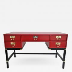  Henredon Furniture Red Lacquered Campaign Desk by Henredon - 895356