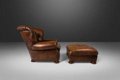  Henredon Furniture Wingback Writers Chair and Ottoman by Henredon for Ralph Lauren - 2573635