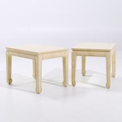  Henredon Henredon Mid Century Goatskin Side Tables Pair - 4075107