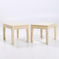  Henredon Henredon Mid Century Goatskin Side Tables Pair - 4075108