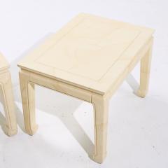  Henredon Henredon Mid Century Goatskin Side Tables Pair - 4075109