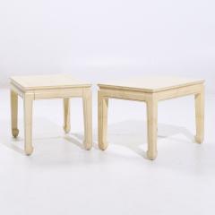  Henredon Henredon Mid Century Goatskin Side Tables Pair - 4075110