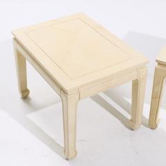  Henredon Henredon Mid Century Goatskin Side Tables Pair - 4075111