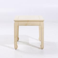  Henredon Henredon Mid Century Goatskin Side Tables Pair - 4075114