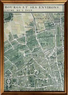  Henredon Map of Paris Le Plan des Paris Ses Faubourgs et Environs 8 Framed Prints - 3614173