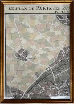  Henredon Map of Paris Le Plan des Paris Ses Faubourgs et Environs 8 Framed Prints - 3614175