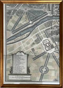  Henredon Map of Paris Le Plan des Paris Ses Faubourgs et Environs 8 Framed Prints - 3614187
