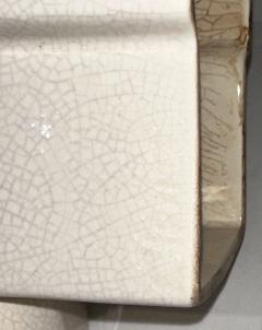  Henri Guingot Henri Guingot Saint Clement France White Crackle Ceramic Dove - 3827797