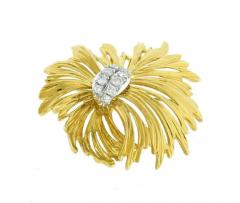  Henry Dankner DANKNER 18KT GOLD AND DIAMOND BROOCH AND PENDANT - 3495268