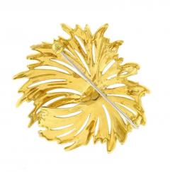  Henry Dankner DANKNER 18KT GOLD AND DIAMOND BROOCH AND PENDANT - 3495271