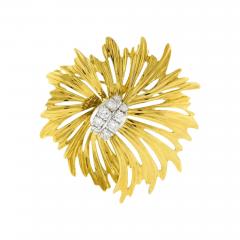  Henry Dankner DANKNER 18KT GOLD AND DIAMOND BROOCH AND PENDANT - 3496576