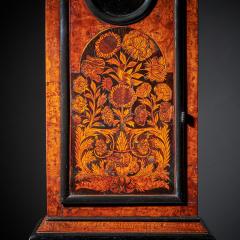  Henry Godfrey London 17th Century William and Mary Eight Day burl Elm Floral Marquetry Longcase Clock - 3128201