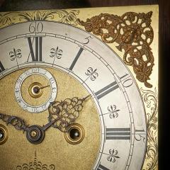  Henry Godfrey London 17th Century William and Mary Eight Day burl Elm Floral Marquetry Longcase Clock - 3128204