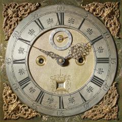  Henry Godfrey London 17th Century William and Mary Eight Day burl Elm Floral Marquetry Longcase Clock - 3128222