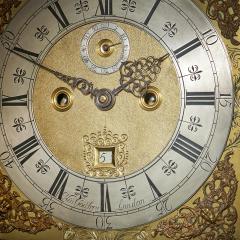  Henry Godfrey London 17th Century William and Mary Eight Day burl Elm Floral Marquetry Longcase Clock - 3128234