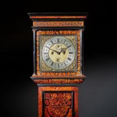  Henry Godfrey London 17th Century William and Mary Eight Day burl Elm Floral Marquetry Longcase Clock - 3128239