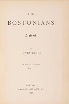  Henry JAMES The Bostonians by Henry JAMES - 3607153