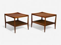  Heritage Furniture Heritage American Modern Walnut Cane End Tables USA 1960s - 4320137