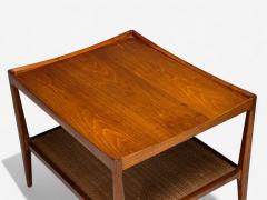  Heritage Furniture Heritage American Modern Walnut Cane End Tables USA 1960s - 4320143