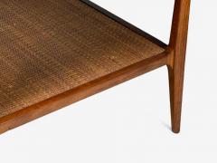  Heritage Furniture Heritage American Modern Walnut Cane End Tables USA 1960s - 4320144