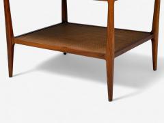  Heritage Furniture Heritage American Modern Walnut Cane End Tables USA 1960s - 4320147