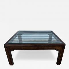  Heritage Henredon Henredon Walnut with Inset Glass top Coffee Table - 4386561