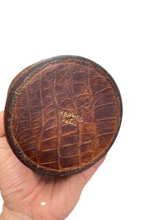  Herm s 1950s Decorative box in crocodile skin by Herm s - 4513227