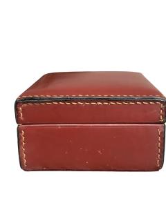  Herm s 1950s Stitched leather box attributed to Paul Dupre Lafon for Herm s - 4695066