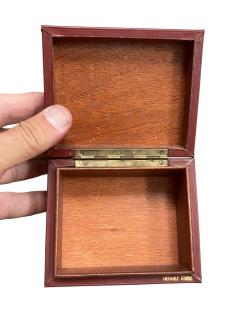  Herm s 1950s Stitched leather box attributed to Paul Dupre Lafon for Herm s - 4695070