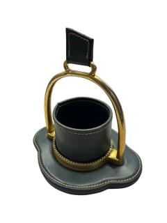  Herm s 1950s Stitched leather pen pot by Herm s - 4372427