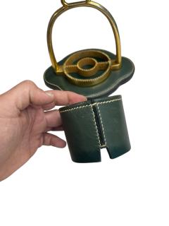  Herm s 1950s Stitched leather pen pot by Herm s - 4372432