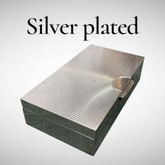  Herm s 1960s Silver plated decorative box - 4574549