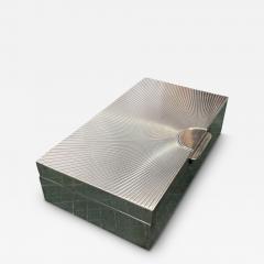  Herm s 1960s Silver plated decorative box - 4574955