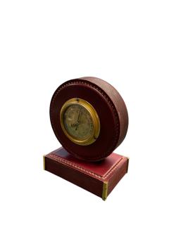  Herm s 1960s Stitched leather barometer by Paul Dupr Lafon for Herm s - 4430907