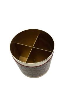  Herm s 1970s Crocodile slkin and silver plated metal decorative box by Herm s - 4397613