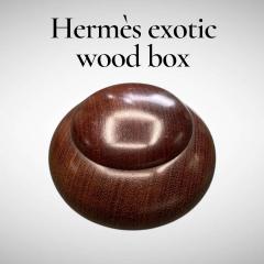  Herm s 1970s Exotic wood decorative box by Herm s - 4397590