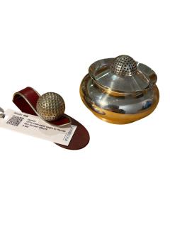  Herm s 1970s Silver Plated Golf Ashtray by Herm s - 4624175