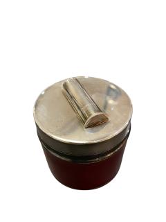  Herm s 1970s Silver plated and leather cartridge box by Hermes - 4579902