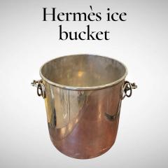  Herm s 1970s Silver plated ice bucket by Herm s - 4581627