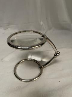  Herm s 1970s Silver plated stirrup magnificent lens by Herm s - 4116482