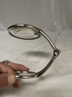  Herm s 1970s Silver plated stirrup magnificent lens by Herm s - 4116484