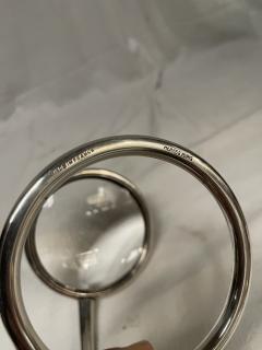  Herm s 1970s Silver plated stirrup magnificent lens by Herm s - 4116485