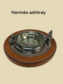  Herm s 1970s Stitched leather port hole vide poche by Herm s - 4421255