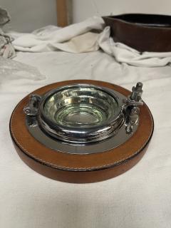  Herm s 1970s Stitched leather port hole vide poche by Herm s - 4421256