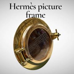  Herm s 1970s bronze porthole picture frame by Herm s - 4372473
