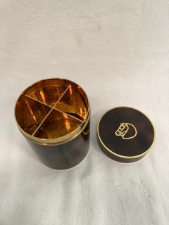  Herm s 1970s lacquered brass boxe by Herm s - 3648194